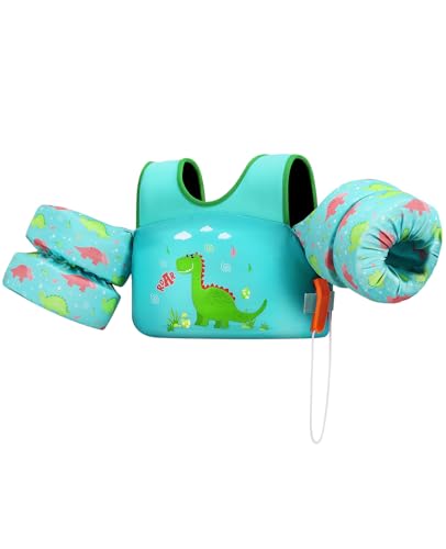 HeySplash Swim Vest for Kids, Puddle Float Jumper with Safety Buckle