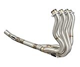 Nos collecteurs d'échappement sont fabriqués en acier inoxydable austénitique qui offre une résistance à la corrosion supérieure à celle de l'acier inoxydable ferreux, assurant à votre moto de continuer à vous fournir kilomètres après kilomètres de service et de plaisir. L'usine utilise des tubes d 'acier inoxydable (304) de 1.5mm de haute qualité pour la partie principale du collecteur d'échappement. Ceux ci sont formés à l 'aide d 'une machine doté d'un mandrin pour assurer une section transve