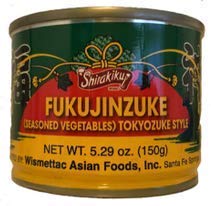 Shirakiku Fukujinzuke Seasoned Vegetables Tokyozuke Style 5.29 oz. Can (1 Pack)