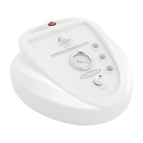 Dispositivo de microdermoabrasión, 50 W, dispositivo de microdermoabrasión de diamante, 9 niveles ajustables con 3 pines de diamante, 9 máquinas de microdermoabrasión de cabeza de diamante, para