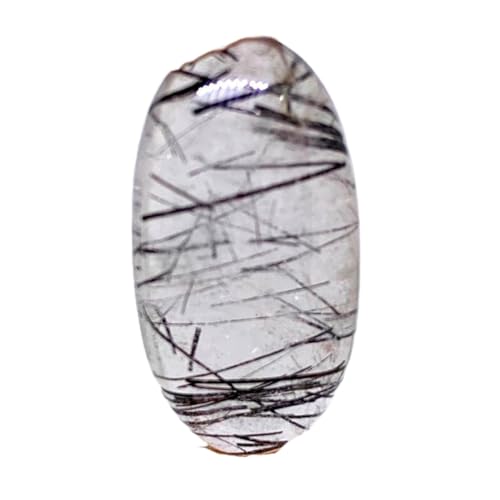 Quartz rutile noir 30x15mm cabochon parfait pour réparer ou créer un bijou