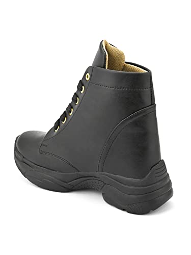 Image of Shoes for Women High Ankle Flat Heel Boot Shoes for Girls with Buckle