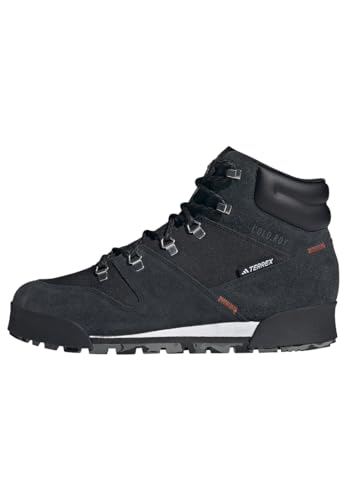 adidas Homme Terrex Snowpitch Cold.RDY Hiking Shoes, Core Black/Core Black/Orange, 46 EU