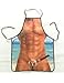 HJLHYL Magnifying glass apron personality creative Funny apron cute couple aprons