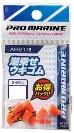 【まとめ買い15個セット】 PRO MARINE(プロマリン) ウキ 潮乗せウキゴム Lサイズ イエロー AGV118-LY