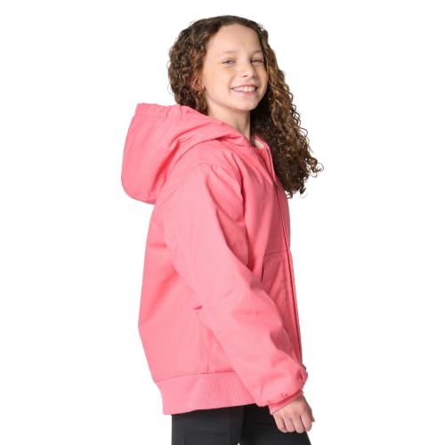 Image of Carhartt Girls' Zip Front Canvas Insulated Hooded Active Jacket