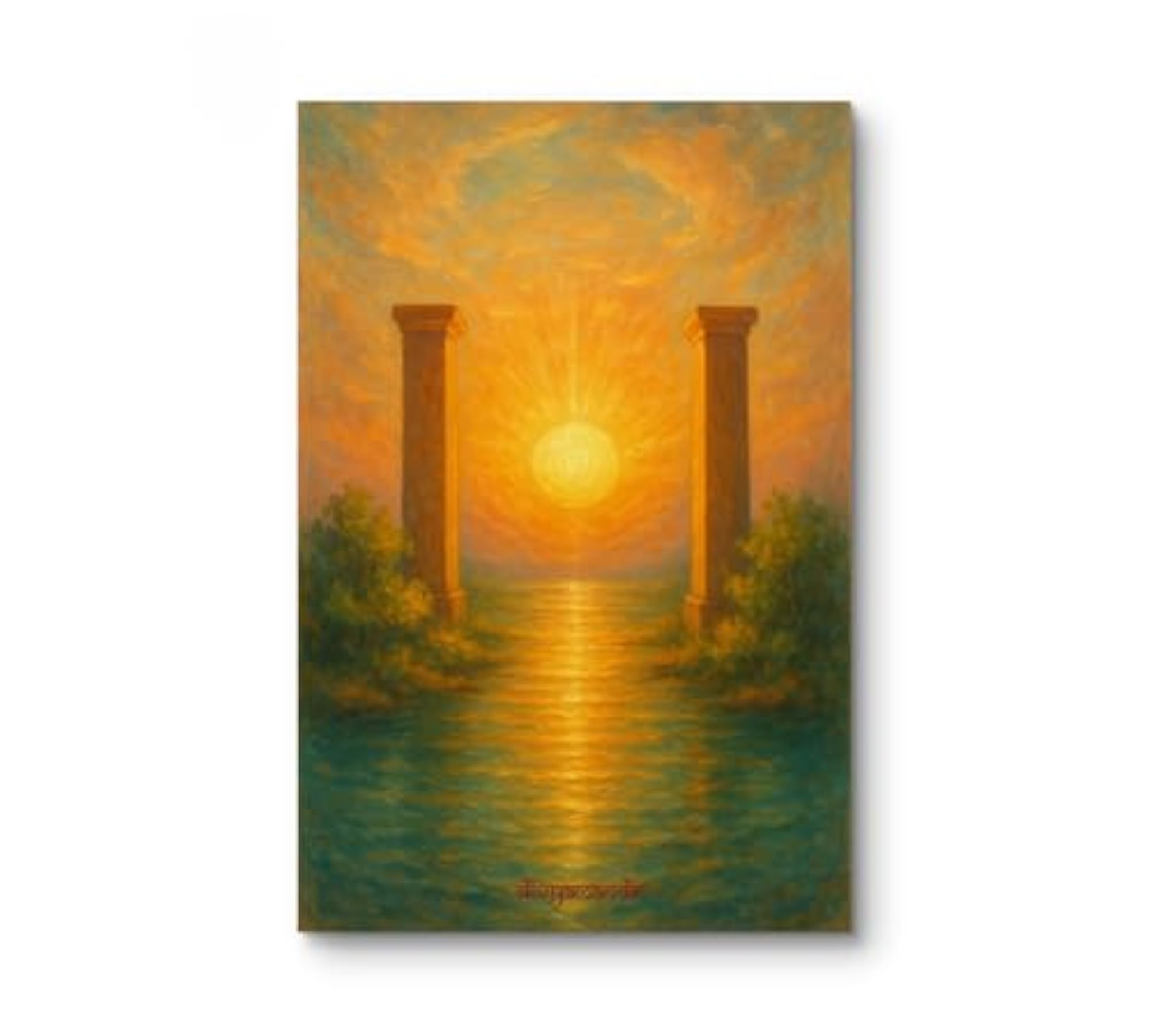 The Rising Sun Vastu Wall Art, Gallery-Wrapped Canvas