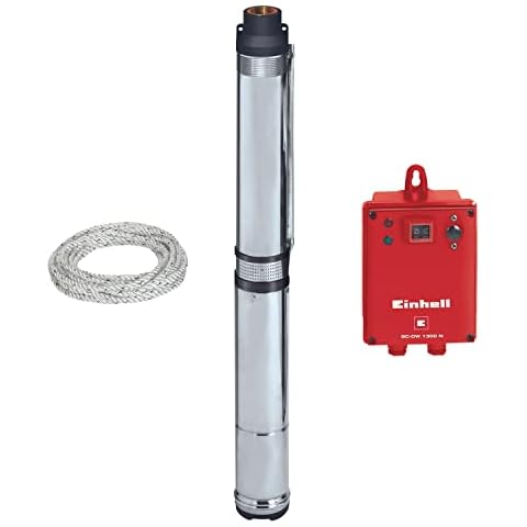 Einhell Bomba de Pozo Profundo GC-DW 1300 N con Carcasa y Malla de Acero Inoxidable Cover