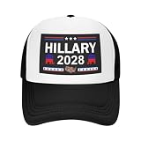 Hillary Clinton for President Hillary Clinton 2028 Mesh Hat Black Cap