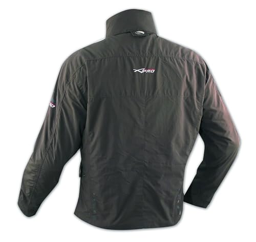 Giacca Tessuto Moto Scooter Impermeabile Antivento Protezioni Ce Marrone Xxl - 2