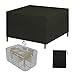 Copertura per Mobili da Giardino 140x130x95cm Copertura Tavolo Esterno Impermeabile, 420D Oxford Copritavolo Copertura Sedie da Patio Protezioni, Antivento Telo Copri per Tavolo Sedie Divano