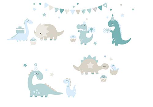 lovely label Pegatinas Infantiles de Pared de Dinosaurios - Adhesivo I