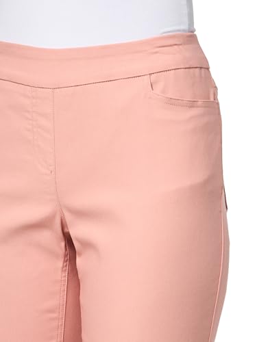 SLIM-SATION Women's Pull On Solid Fine Line Petite Twill Crop3