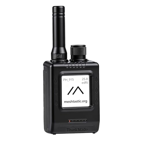 IoTeikXgo Meshtastic Device with GPS and ESP32-S3: ThinkNode M5 LoRa Meshtastic Transceiver with 1.54 EPD Screen and Protective Case SX1262 Wireless Module 1200mAh Rechargeable Battery (915MHz)