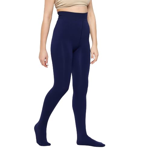 Brachy Women Plus Size Beige (XL) Ankle Length (30 to 40 Waist) Stretchable Women Warm Thick Fur Lined Fleece Winter Thermal Soft Legging Tights Stocking