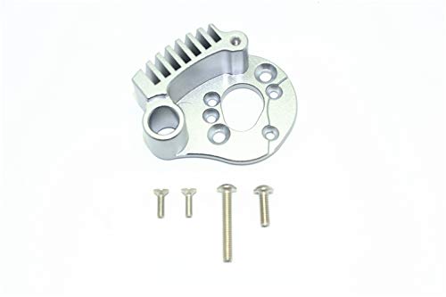 Traxxas E-Revo 2.0 VXL Brushless (86086-4) Upgrade Parts Aluminium Motor Mount With Heat Sink Fins - 1Pc Set Grey Silver