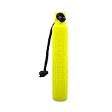 HUNTMARK Dog Bumpers – Standard Fetch Trainer for Hunting and Sporting Dogs – Puppy Training Dummy with Textured Pattern – Color-Spectrum Retrieving Bumpers – 12 x 2-inch – Yellow