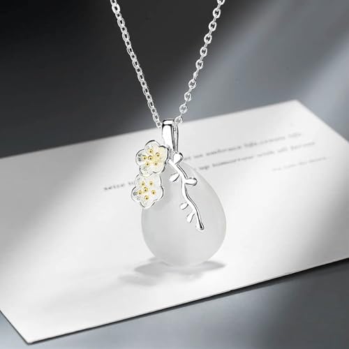 Collier pour femmes pierre précieuse goutte d'eau cadeau idéal - 5