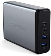 Satechi 108W Pro USB-C PD Desktop Charger - 2 USB-C PD & 2 USB-A Ports - Compatible with 2020/201...