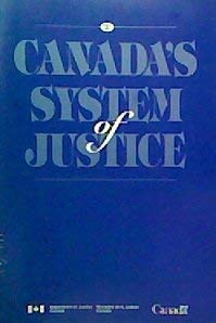 Paperback Canada's system of justice Book