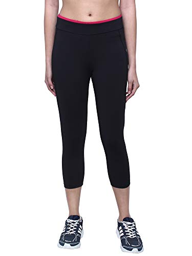 Image of INKURV Women Stretchable Activewear Capri for Gym, Yoga, Running, Zumba, Aerobics