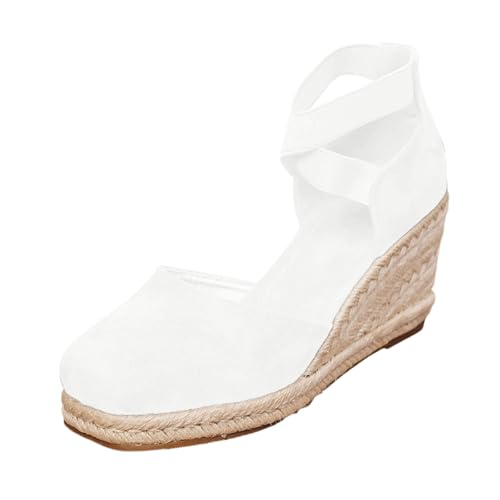 Sandales femme été compensées style bohème chic en cuir souple