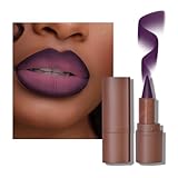 BAISEN DIARY 2-in-1 Gradient Lip Liner and Lipstick Lip Combo Set - Achieve Flawless Contour and Gradual Ombre Effect with Easy-to-Use Crayon Form and Cone Tip (05# Grapes, 1 Count (Pack of 1))