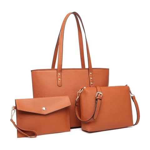 Miss Lulu Synthetic Leather Handbag Set Cover