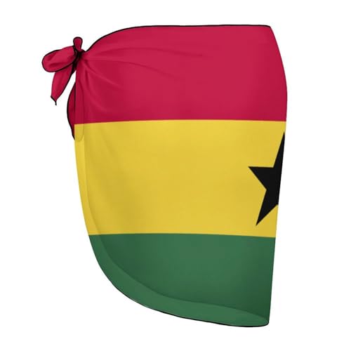 Fattyeery Womens Short Beach Wrap Korean Flag Bikini Wrap Cover Up for Pool Vacation Party2