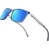 BIRCEN Polarized Mens Sunglasses for Driving: UV Protection Al-Mg Metal Sunglasses Lightweight Shades for Fishing Travel Golf