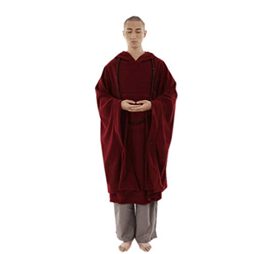 Image of ZanYing Meditation Buddhist Hooded Cloak Outfit Oversize Coat