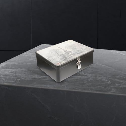Boîte de rangement verrouillable grosse capacité légère pour documents et bijoux - 6