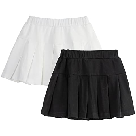 Falda Plisada Corta Niña Algodón con Pantalón Interior Cover