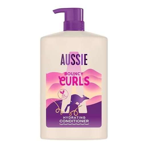Aussie Bouncy Curls Hydrating Conditioner 1000ml, Tägliche Feuchtigkeitskur für Welliges und Lockiges Haar, mit Jojoba, Kokos und Australischen Macadamianüssen, Vegan und Tierversuchsfrei