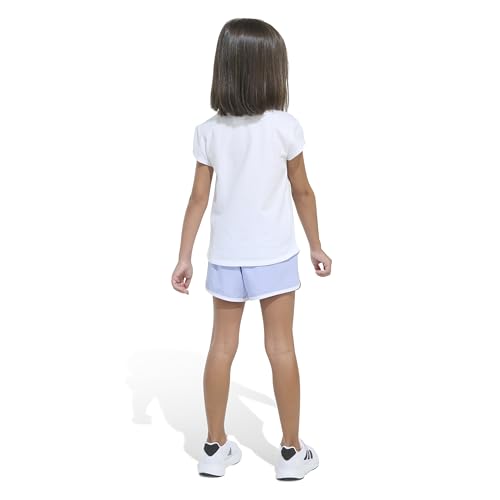 Image of adidas Girls' Cap Sleeve Tee Shirt and Woven Short Set