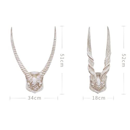 Décoration murale tête de cerf antilope résine 3D RJJ B