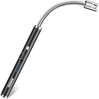 Candle Lighter, VEHHE USB Rechargeable Electric Lighter with Long 360° Flexible Neck LED