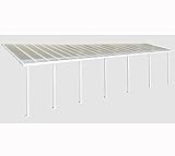 Hochwertige Aluminium Terrassenüberdachung, Terrassendach 300x1340 cm (TxB) - Weiß
