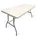 Produktbild JOM 127130 Klapptisch Gartentisch Farbton Creme-hell mit Tragegriff, 183 x 75 x 74 cm, weiß