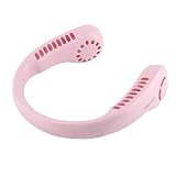 Yosoo Health Gear Ventilador de Cuello USB Ventilador de Cuello Portátil sin Aspas ABS Diseño Recargable de bajo Ruido de 3 Velocidades Batería de Larga Duración para Compras, Viajes, Deportes, Uso