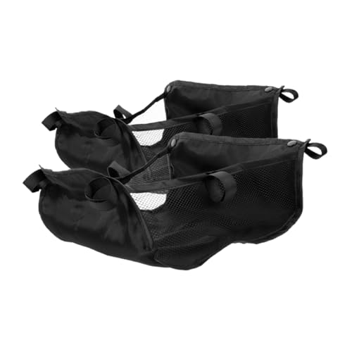 MUCKLILY 2Pcs Stroller Storage Basket Large Capacity Organizer for Stroller Pushchair Bottom Net Bag Lightweight and Portable Design for Easy Carrying and Organization