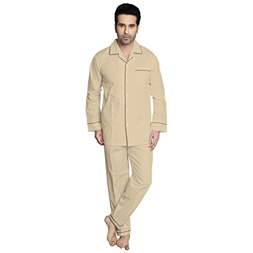 Image of Men's Cotton Solid Night Suit