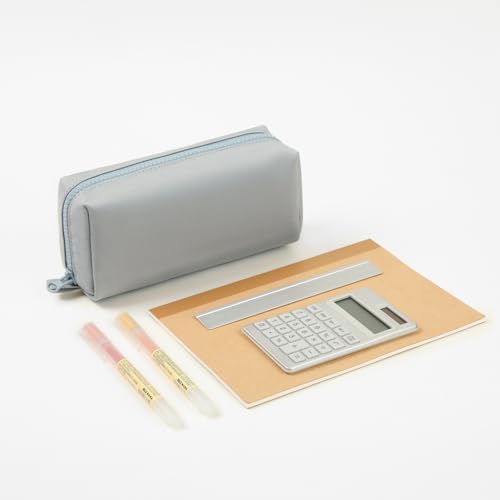 Image of Pencil Case Durable Oxford Pencil Pouch for Pens School Supplies (Light Gray,Oxford)