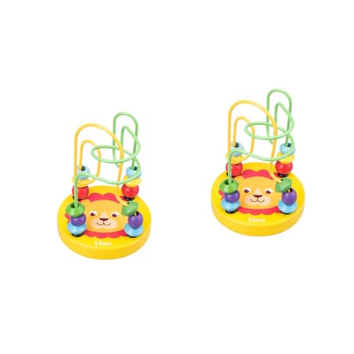 Totority 2 Conjuntos Brinquedos infantis educativos de educação infantil em torno de miçangas brinqu