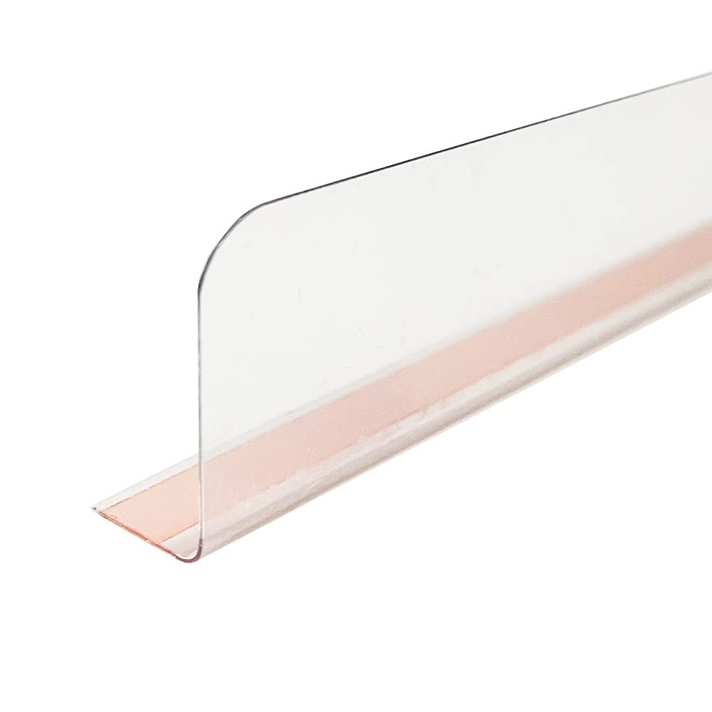 Shelf Divider Slim-Line Gondola Shelf Divider with Adhesive Base for Retail Shelving, 1