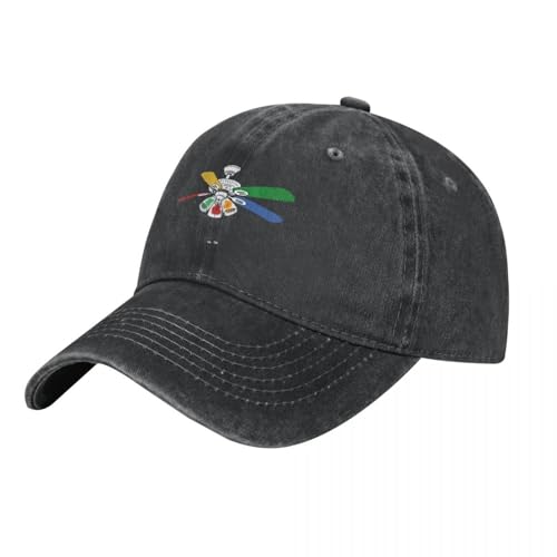 OOAXBEED Casquette De Baseball Chapeau de Cowboy avec Ventilateur de Plafond Arc-en-Ciel, Sortie à la Plage, Protection UV, Chapeau Solaire, Chapeau de Golf, Homme, Marque de Luxe, Femme