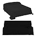 DHestia - Colcha Multiusos de Cama y Funda Cubre Sofá con Flecos Modelo Canalé. (220x260 cm, Negro)