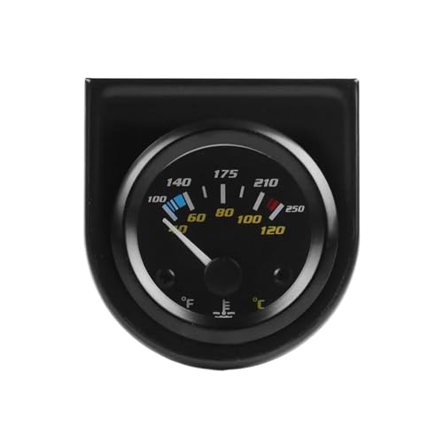 Jauge de température d'eau 52 mm avec aiguille double échelle voiture