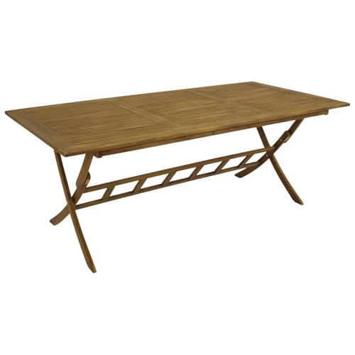 DEGAMO Gartentisch Klapptisch PARAIBA 200x100cm, Akazie braun geölt, FSC®-Zertifiziert, klappbar, Outdoor