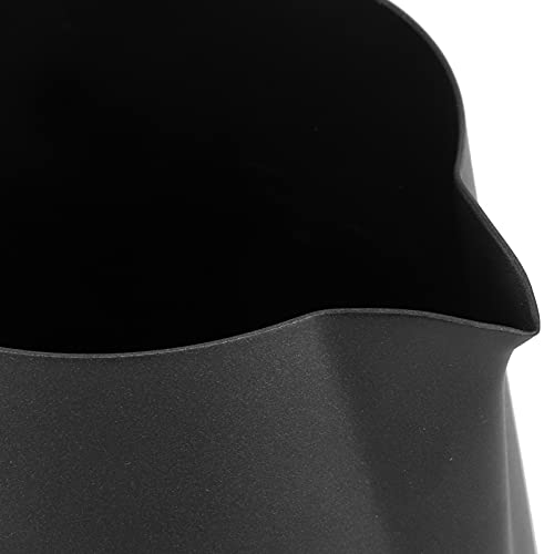 Image of Professional 304 Stainless Steel Milk Frothing Pitcher for Latte Art Barista-Grade Espresso Milk Frother with Matte Black Finish 20 oz Capacity